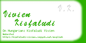 vivien kisfaludi business card